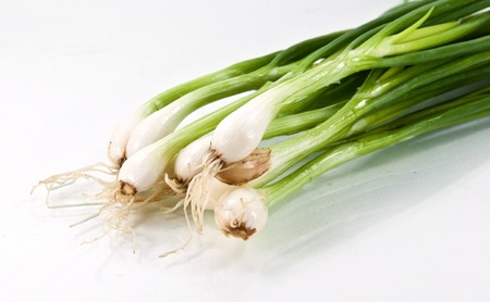 Close up spring onion for cooking.の写真素材