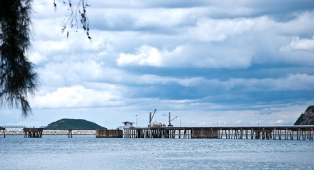 Bridge on the sea.