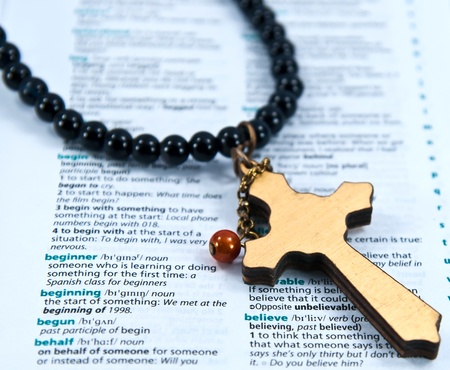 Cross with the word "Believe".の写真素材