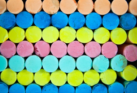 Colorful chalks backgroundの写真素材
