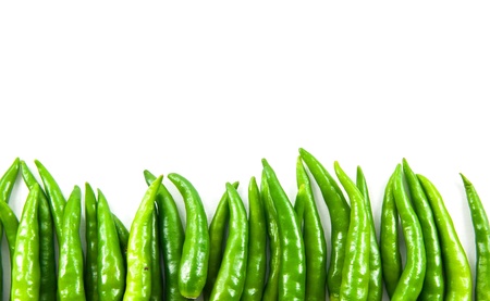 Hot chili peppers and empty space for your text の写真素材