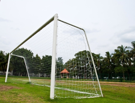 Soccer or football goals の写真素材