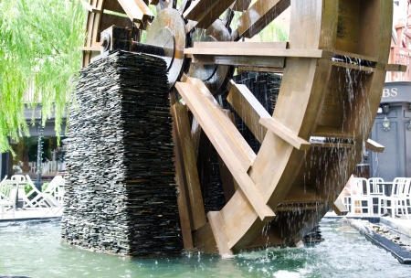 Water mill wheel の写真素材