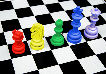 Rainbow of chessの写真素材