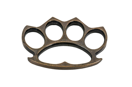 Knuckle weapon isolated on white backgroundの写真素材