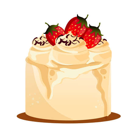 A variety of cakes, including chocolate cake, strawberry cake, fruit cake, berry cake, appetizing,...