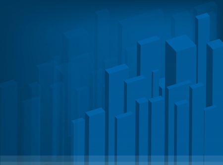 Elegant Template of Blue Bar Chart Background with Copy Space for Text Decorated の写真素材