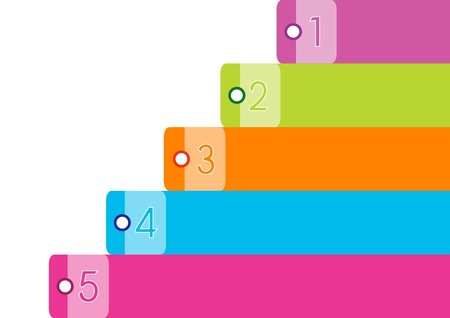 Colorful Banners in Modern Business Background with Copy Space for Text Decorated のイラスト素材