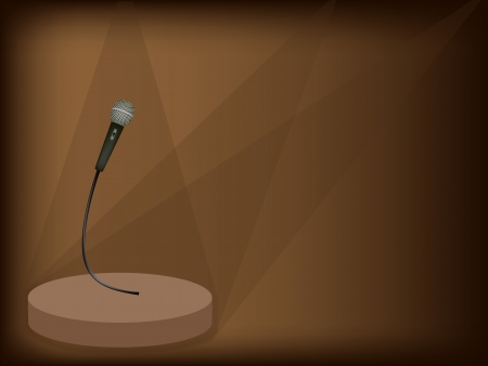 An Illustration of Microphoneのイラスト素材
