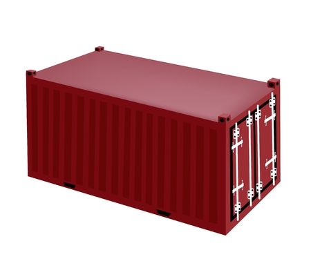 An Illustration Cargo Container, Freight Container or Shipping Container for Portable Storage, Overseas Shipping or Mobile Office.
のイラスト素材