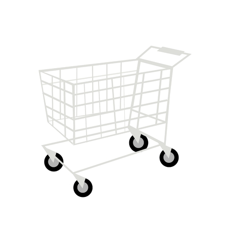 Business Concepts, Shopping Cart, Trolley or Buggy, Sign for Shopping Season.のイラスト素材
