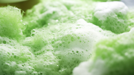 Foamy pints of green beer are served in a lively pub, creating a festive atmosphere and adding to the St. Patrick's Day celebrations.AI Generatedの素材