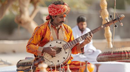 Traditional music performances captivate with their enchanting melodies, evoking cultural richness and emotional resonance for audiences worldwide to appreciate.AI Generatedの素材
