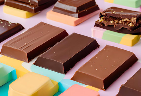 Rich, aromatic chocolate with a sweet, delicious flavor, providing a delightful and indulgent treat.AI Generatedの素材