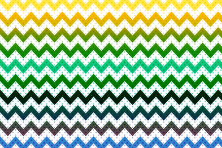 Abstract zigzag shape pattern with dots and multicolour for background