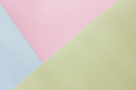Blue, pink and green pastel colored paper for background