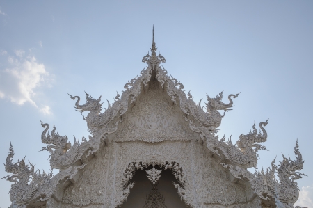 Wat Rong Khun, Chiang Rai, Thailandの写真素材