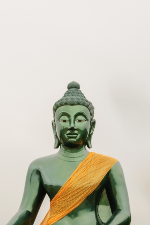 Half buddha on white background, Thailandの写真素材