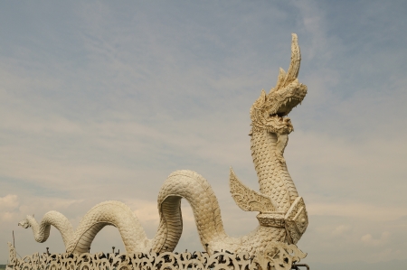 Naga statue in northern Thailandの写真素材