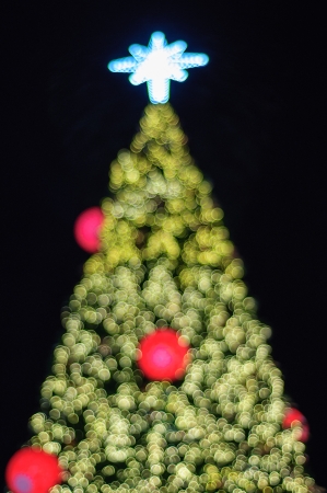  Beautiful Christmas bokeh light の写真素材