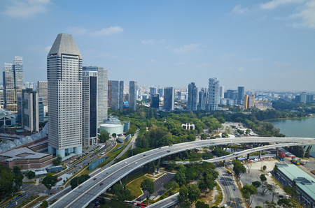 Cityscape in singaporeのeditorial素材