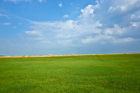 Inner Mongolia grassland sceneryの写真素材