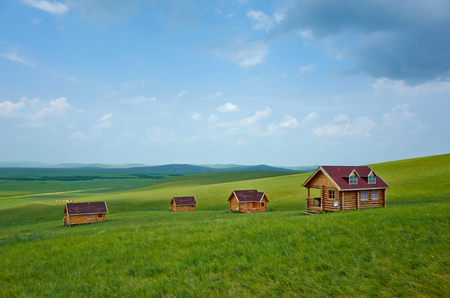 Inner Mongolia grassland sceneryの写真素材