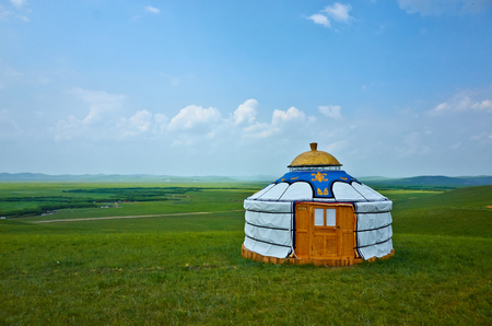 Inner Mongolia grassland sceneryのeditorial素材
