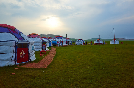 Inner Mongolia grassland sceneryの写真素材