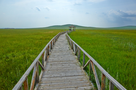 Inner Mongolia grassland sceneryの写真素材
