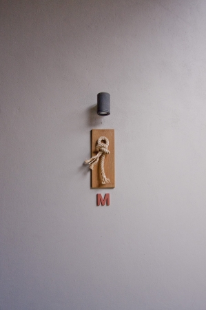 Men Toilet sign in abstract styleの写真素材
