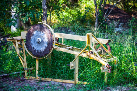 Old Log sawの写真素材