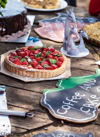 strawberry cakeの写真素材