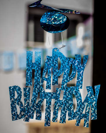 Happy Birthday sign の写真素材