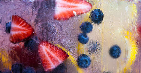 Frosted Fruit in Lemonade の写真素材