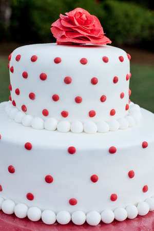 Decorated Polka dot cake