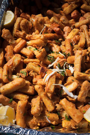 Deep fried Halloumi cheeseの写真素材