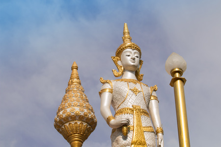 White angle in temple Thailand.の写真素材