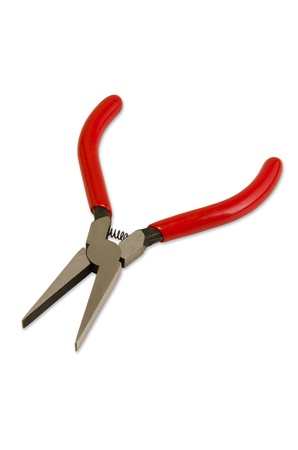 Isolated pliers small red color handlesの写真素材