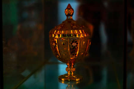 The beautiful designing vintage antique glass.の写真素材