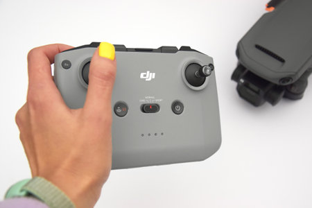 A new DJI Mavic 3 drone on light background.