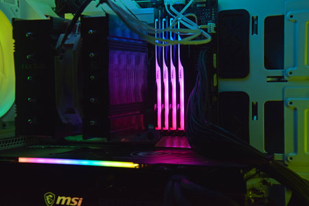 Assembled new modern computer on the 4th generation processor.