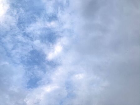 Blue sky with gray cloud