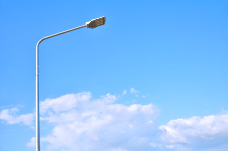 street light against the sky