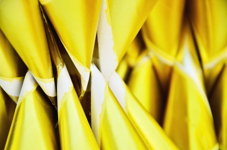 Joss Paper Chinese Tradition for Passed Away Ancestor's spirits, Isolated on white backgroundの写真素材