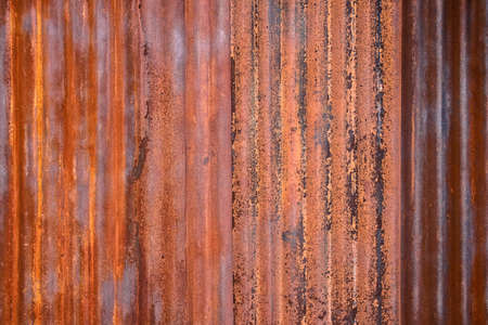 Textures of the old rusty zinc metal sheetの写真素材