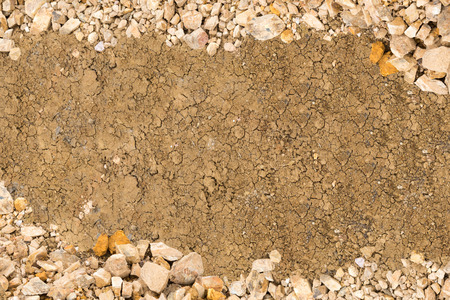 Rock and stone with soil background, patternの写真素材