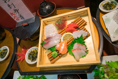 Japanese food models made of resin and plastic looks like the real thingのeditorial素材