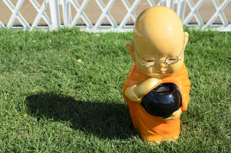 this picture was taken in a temple in THAILANDの写真素材
