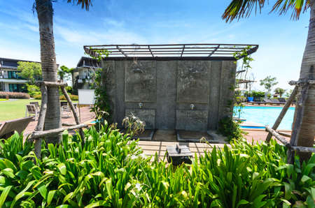 take a shower before going to swimのeditorial素材